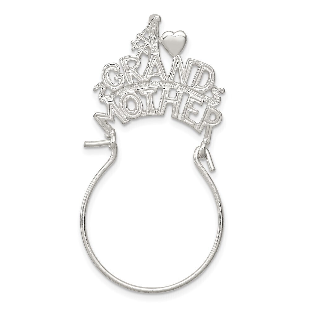 Million Charms 925 Sterling  Silver #1 Grandmother Charm Holder
